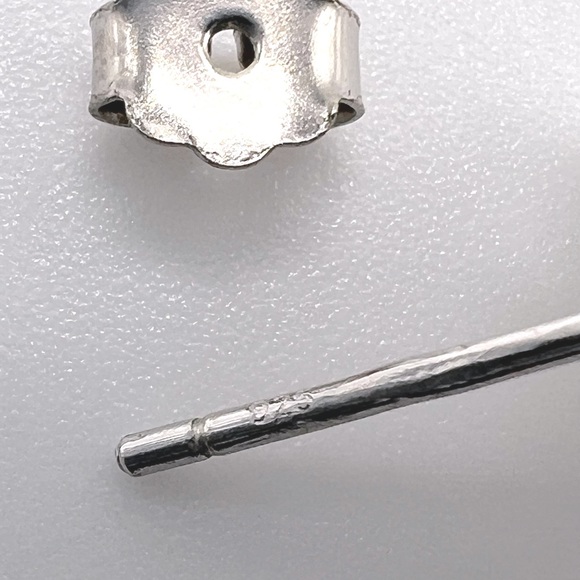 Sale $12 Firm! .925 Sterling 4 Leaf Clover Micro Pave Earrings - Picture 12 of 12